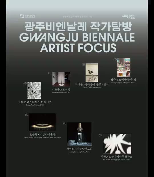 Poster design for Gwangju Biennale Artist focus 2026